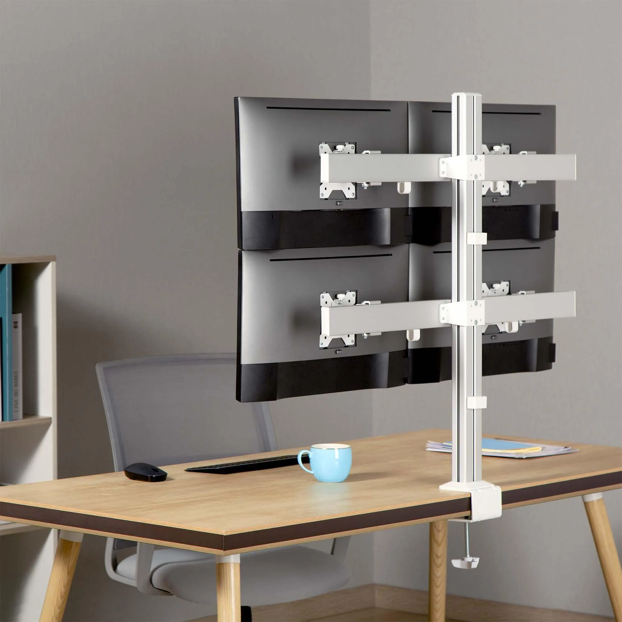 Clamp-On Heavy Duty Monitor Mounts (4-6 Monitor Options Available)