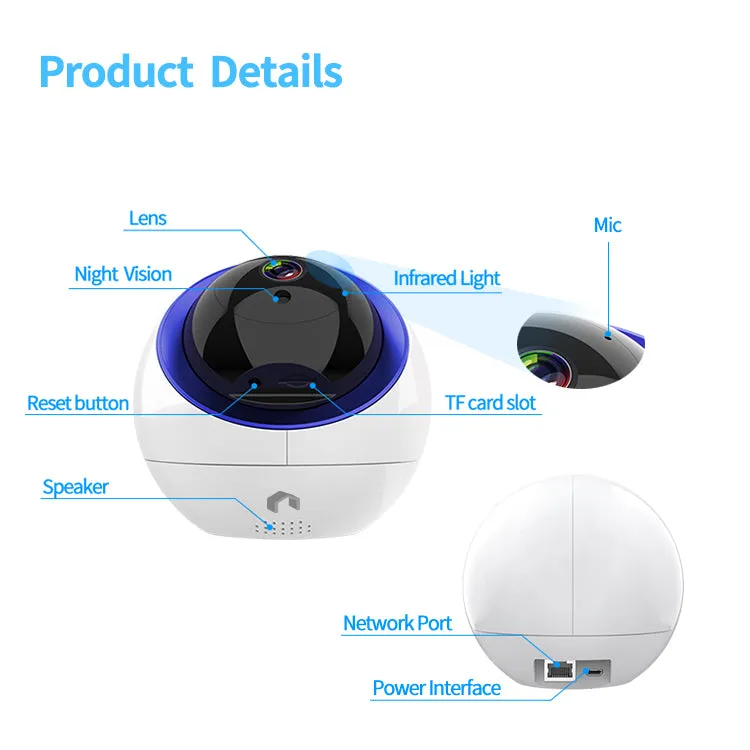 CM300 Smart Wireless Dome Camera (Works with Alexa and Google Assistant)