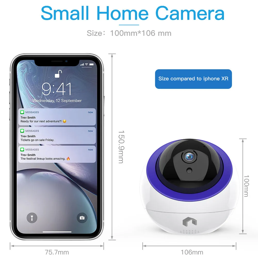 CM300 Smart Wireless Dome Camera (Works with Alexa and Google Assistant)