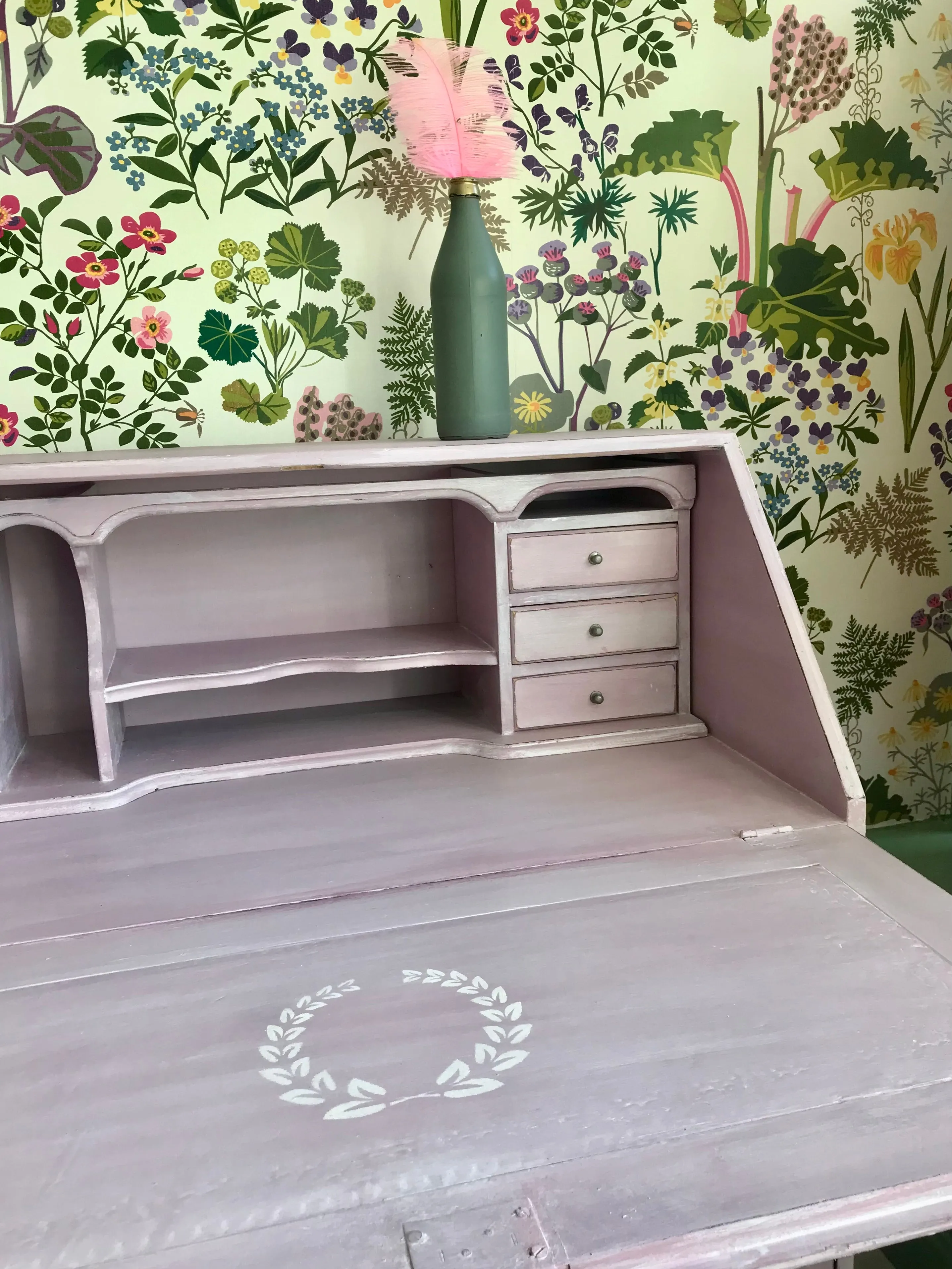 commission for Annette Vintage writing bureau