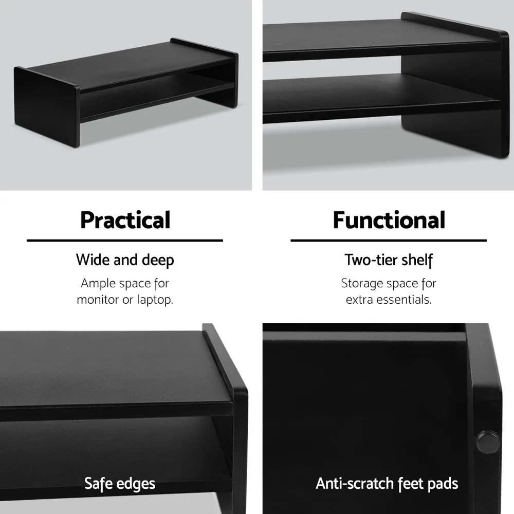 Computer Monitor Riser - Black