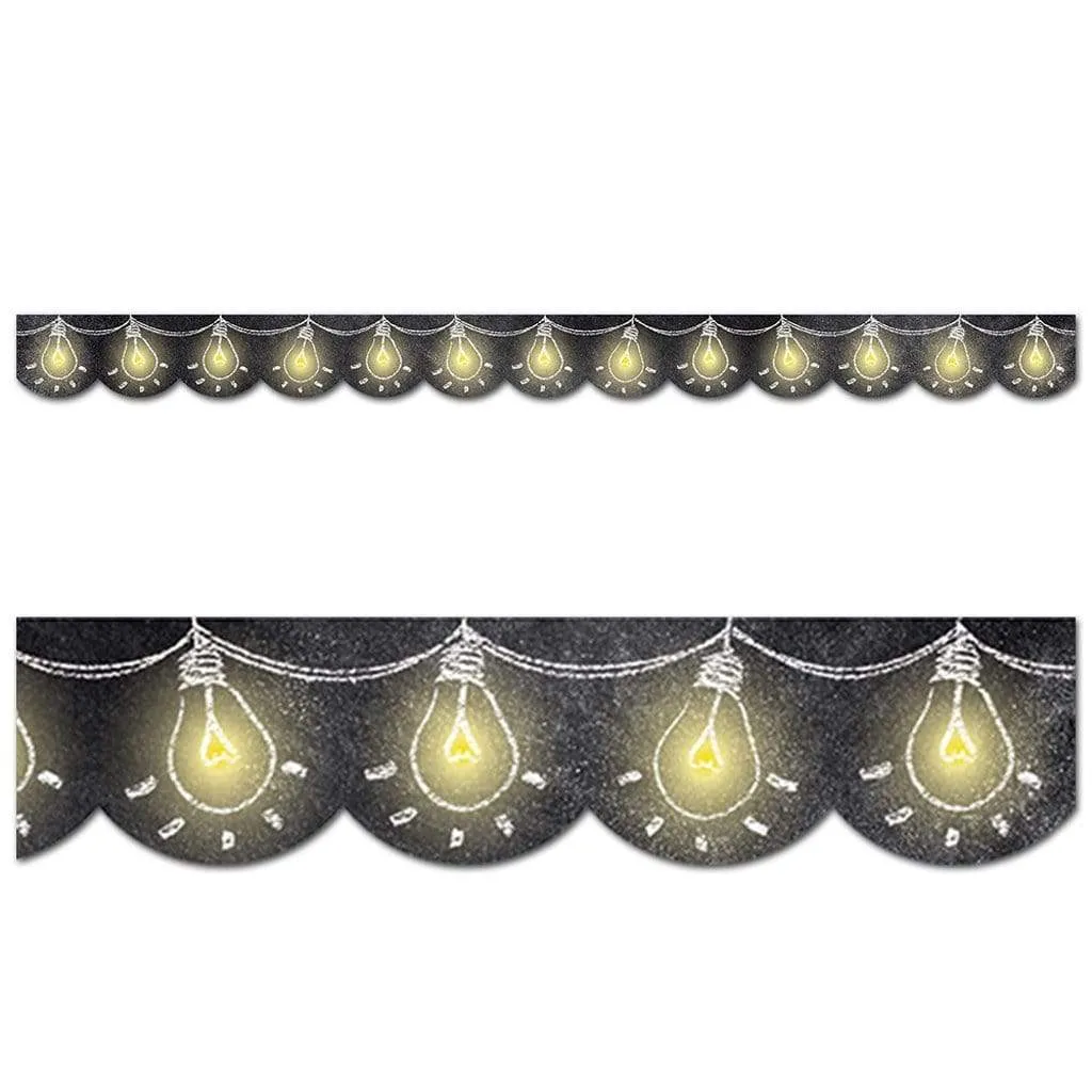 Creative Teaching Press Lightbulbs in Chalk Trim - 48'