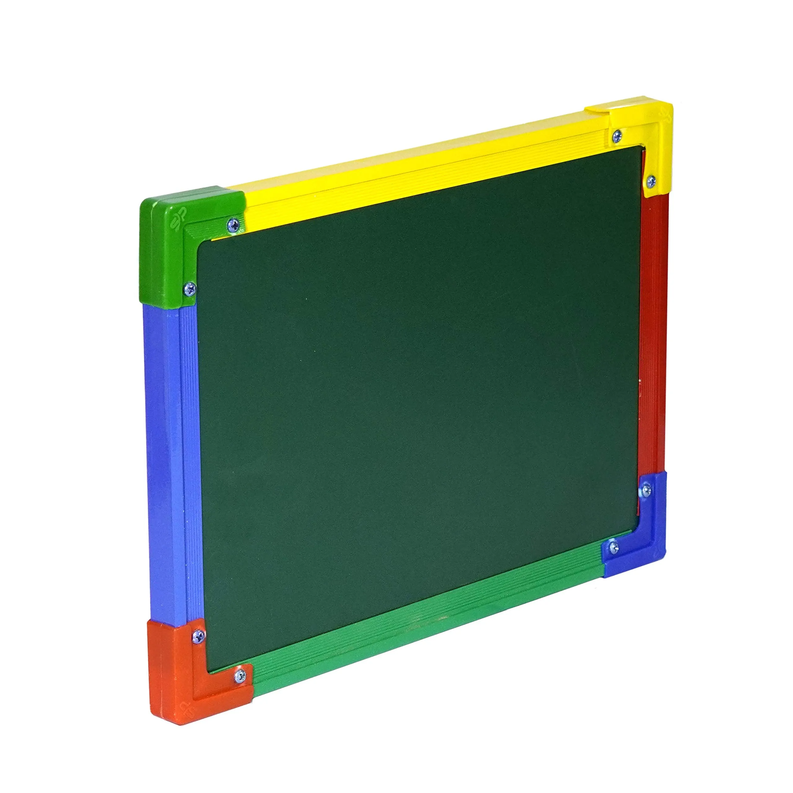 DAHSHA 2 in 1 Whiteboard and Blackboard with Chalk (35X24 cm) -Colors May Vary