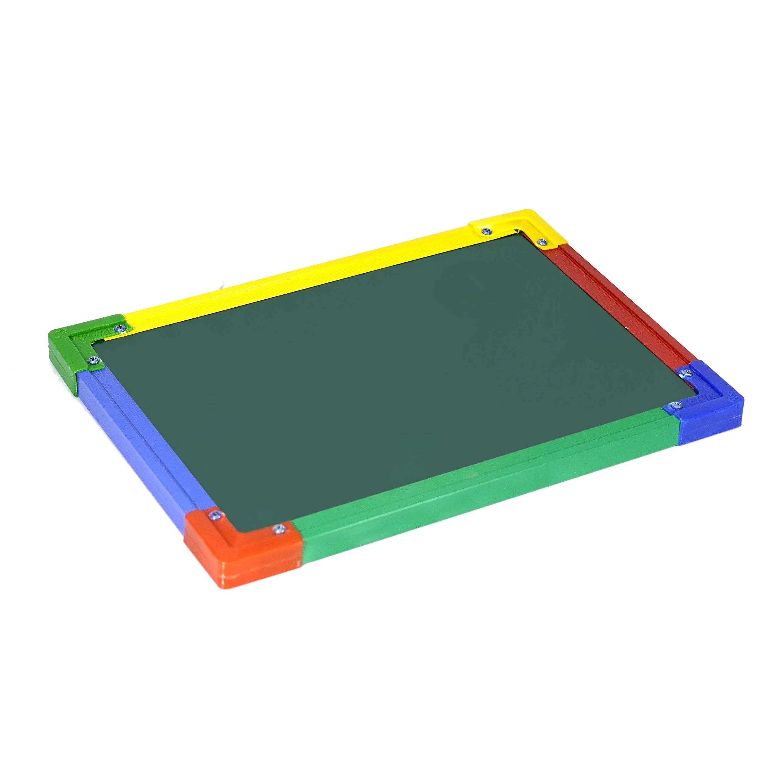 DAHSHA 2 in 1 Whiteboard and Blackboard with Chalk (35X24 cm) -Colors May Vary