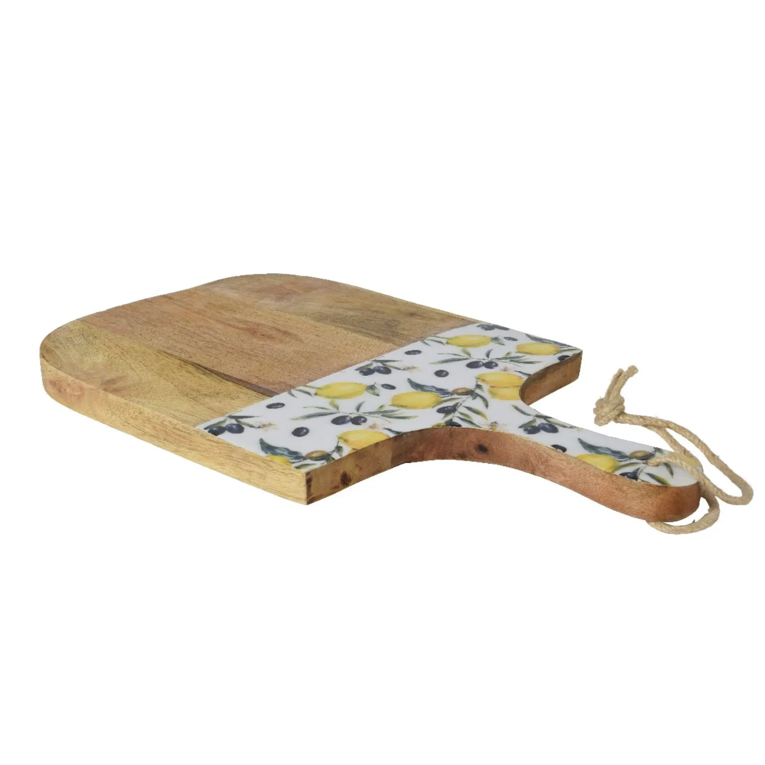 Decoris 38cm Lemon Wooden Chopping Board