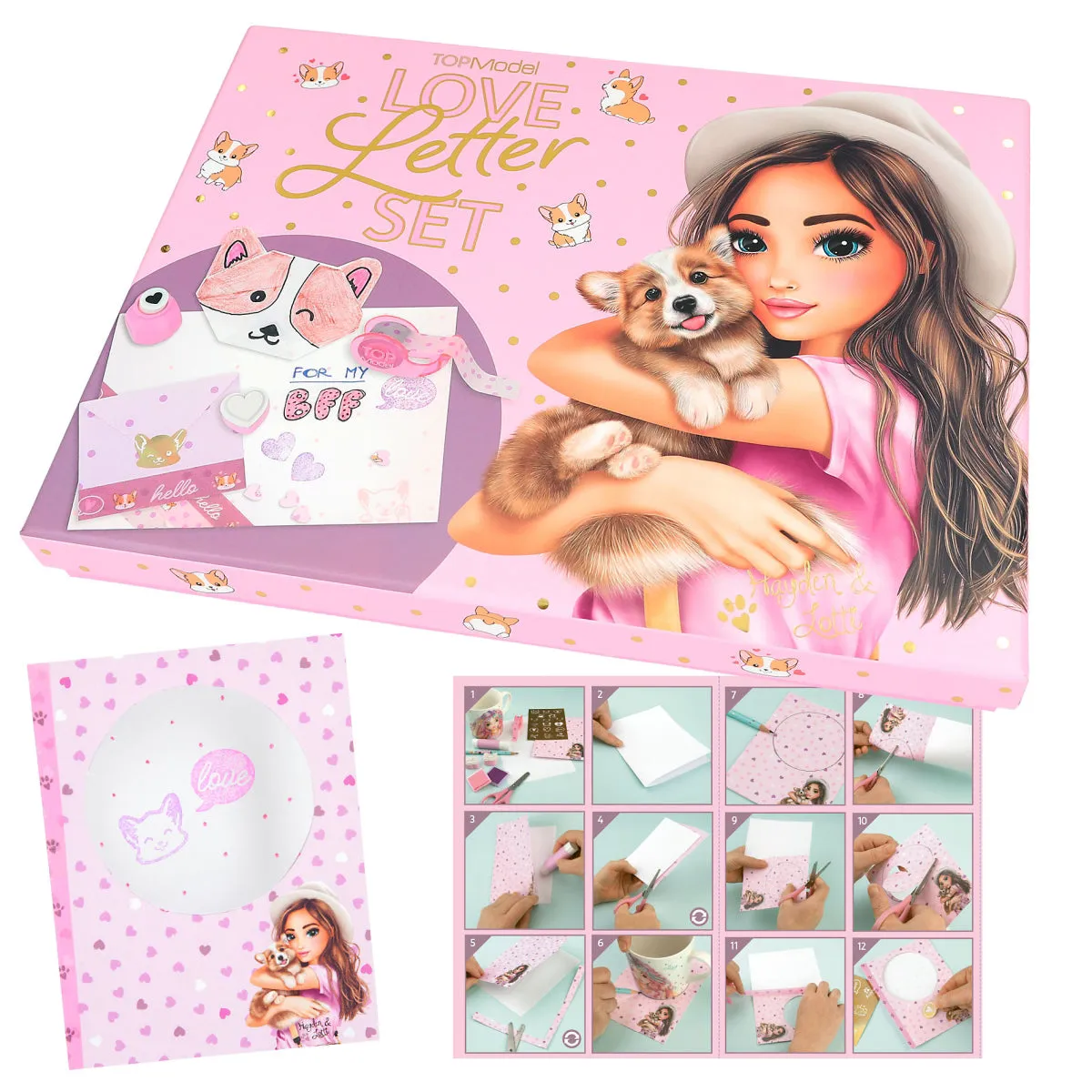 Depesche Topmodel Love Letter Set Corgi