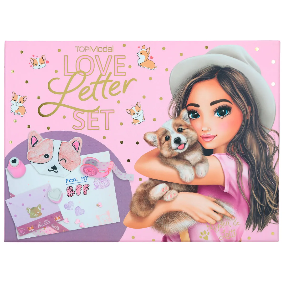 Depesche Topmodel Love Letter Set Corgi
