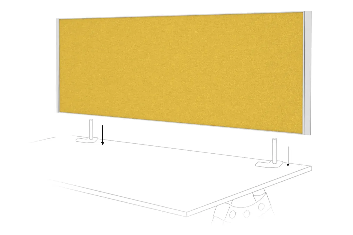 Desk Mounted Privacy Screen [1400W x 500H]