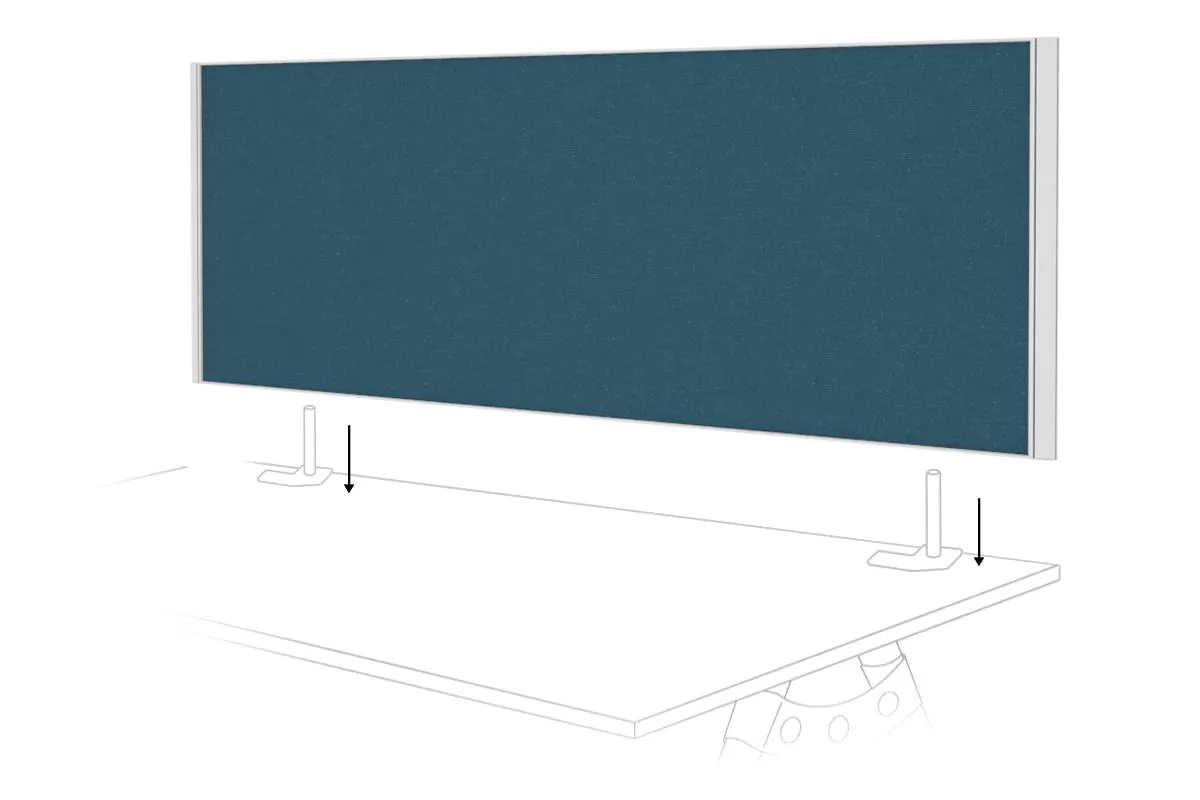 Desk Mounted Privacy Screen [1400W x 500H]