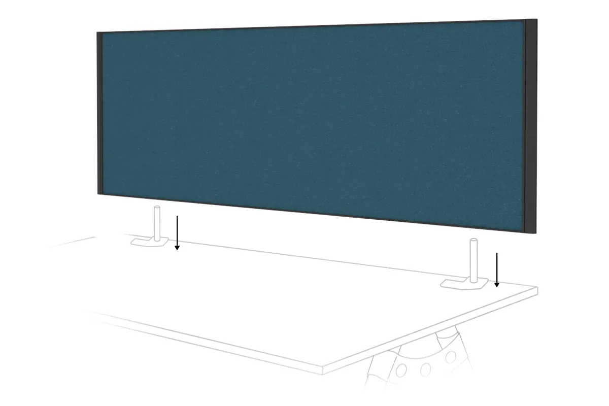 Desk Mounted Privacy Screen [1400W x 500H]
