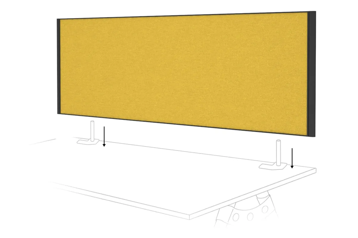 Desk Mounted Privacy Screen [1400W x 500H]