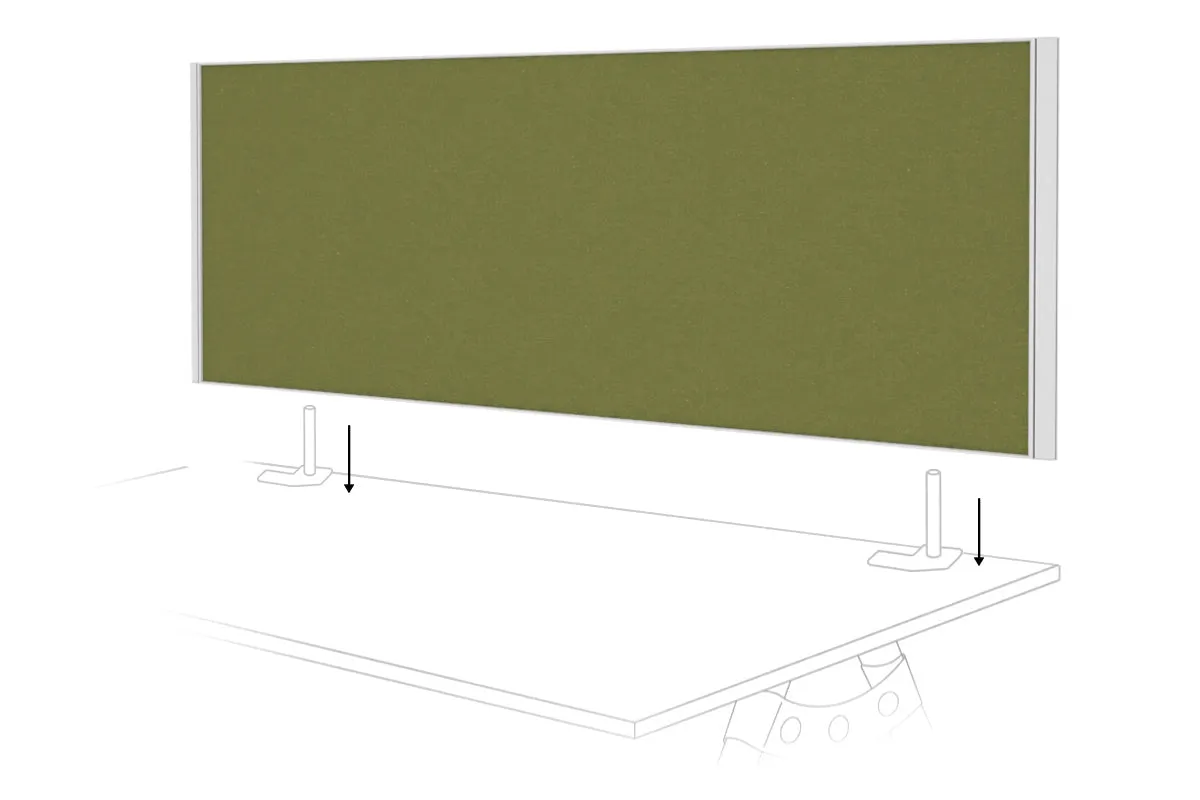 Desk Mounted Privacy Screen [1400W x 500H]