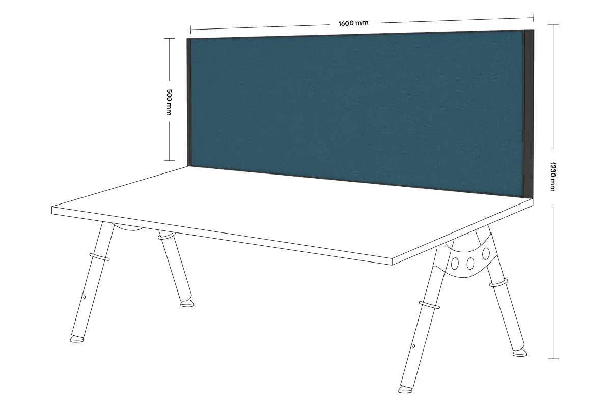Desk Mounted Privacy Screen [1600W x 500H]