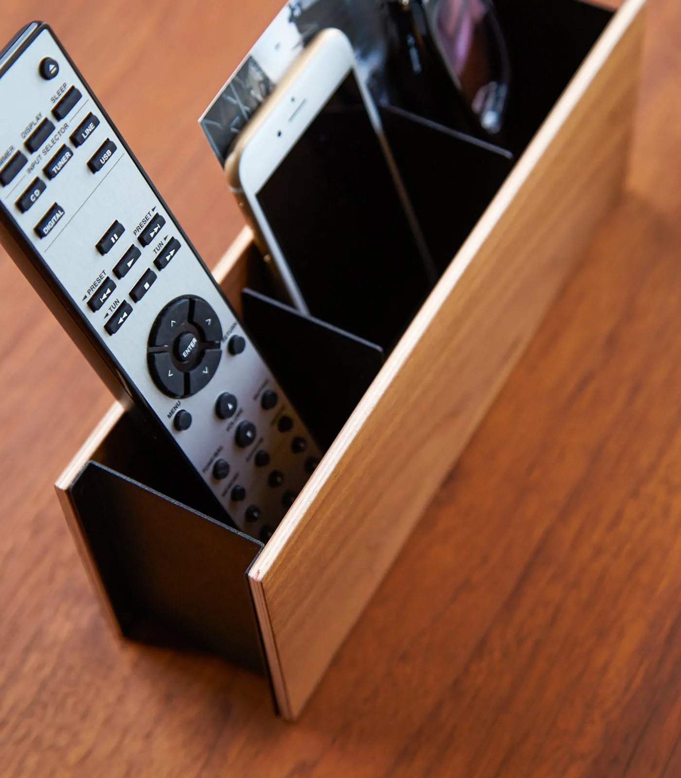Desk Organizer - Two Sizes - Steel   Wood