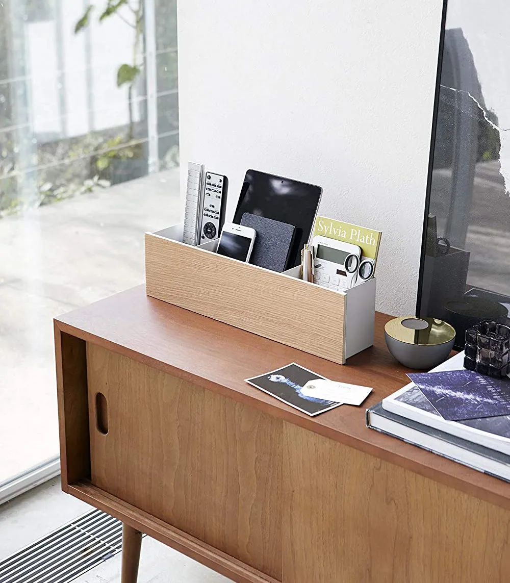 Desk Organizer - Two Sizes - Steel   Wood