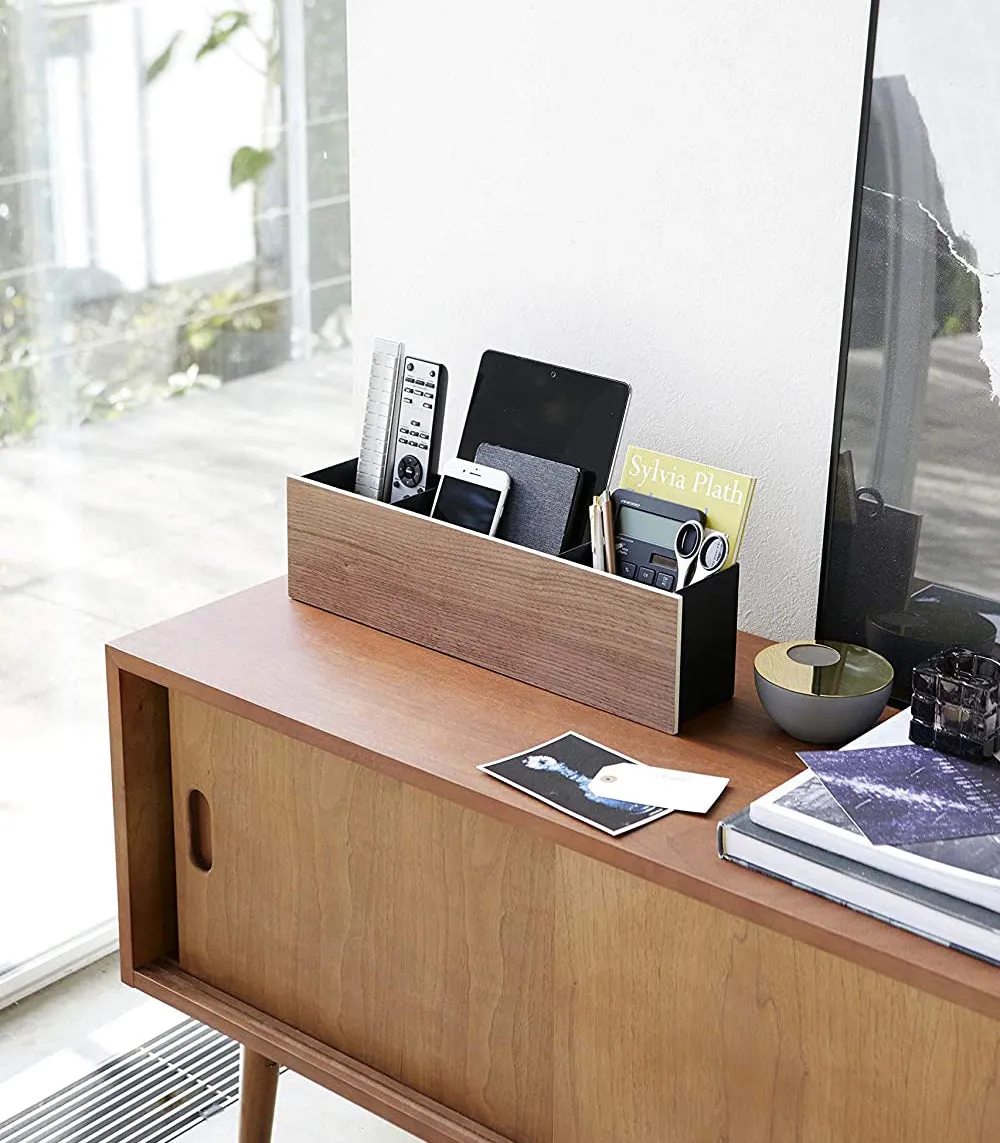Desk Organizer - Two Sizes - Steel   Wood