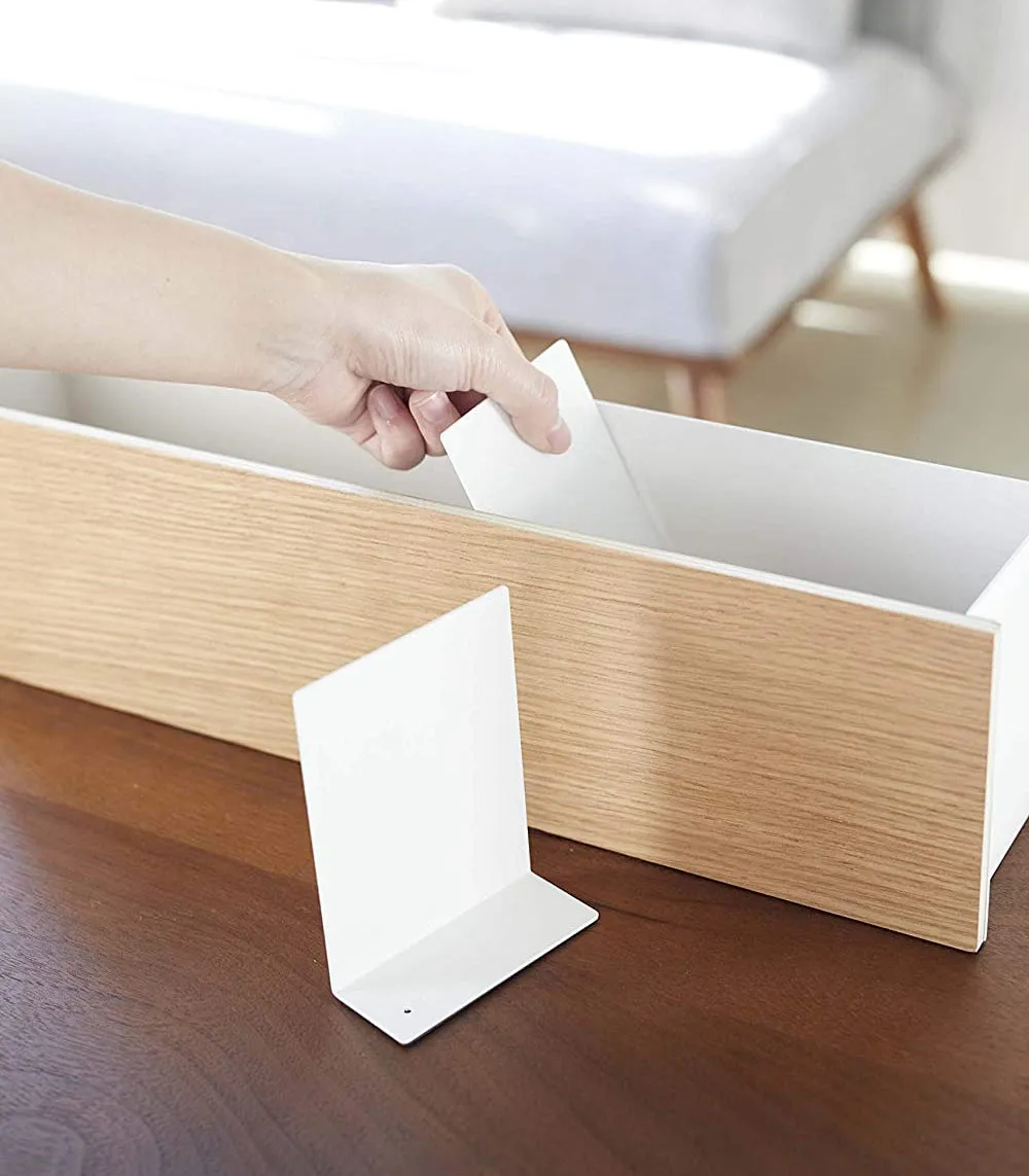 Desk Organizer - Two Sizes - Steel   Wood