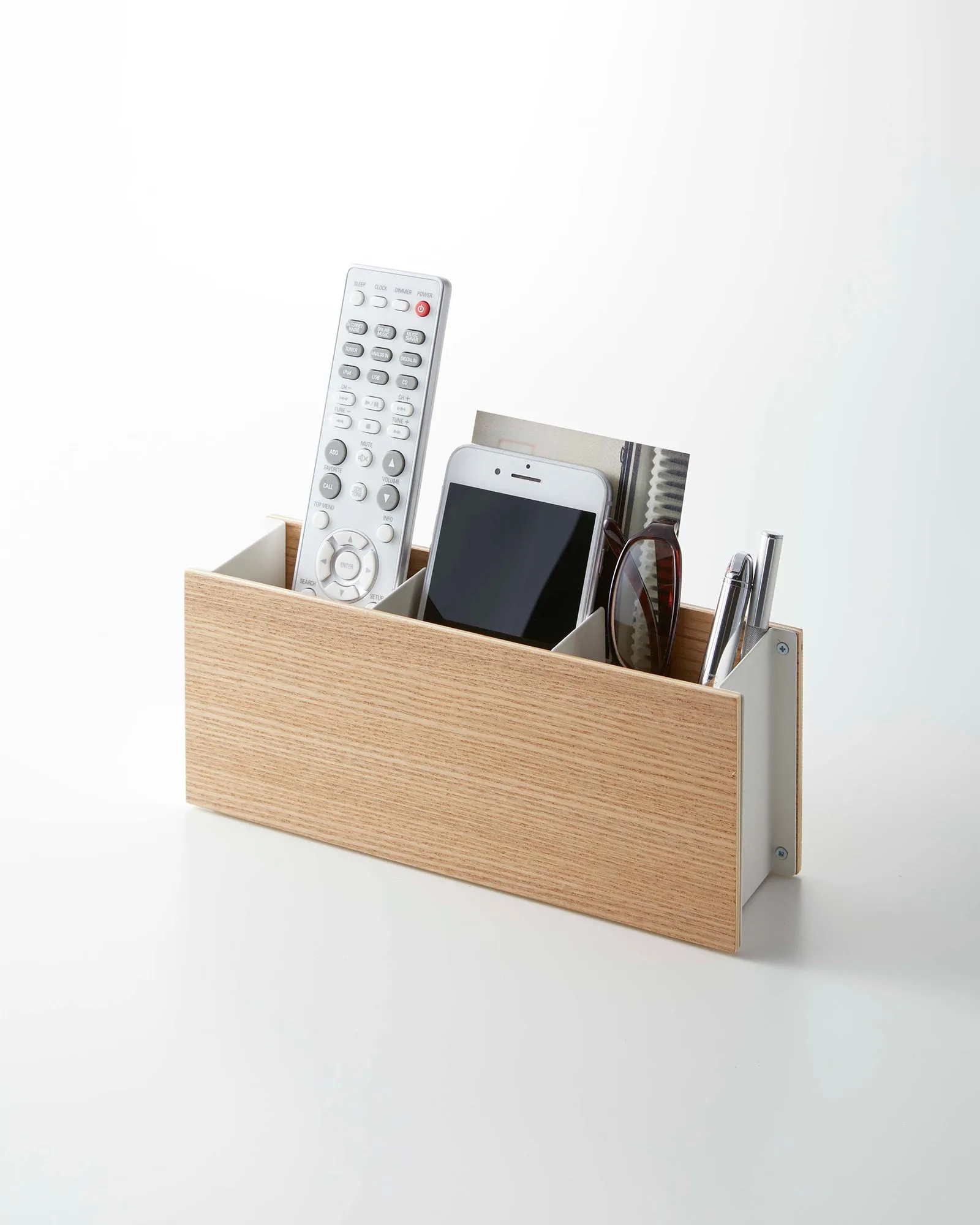 Desk Organizer - Two Sizes - Steel   Wood