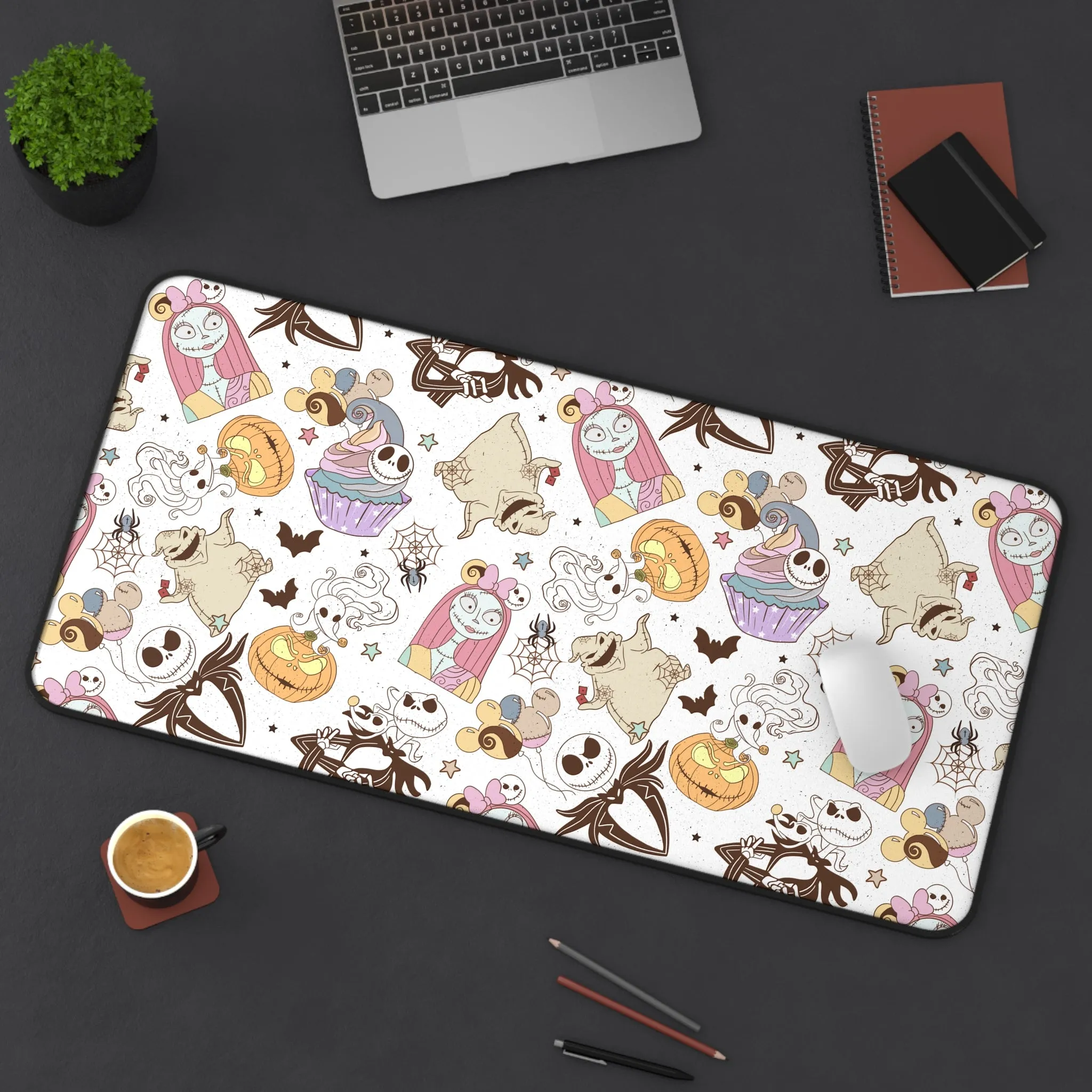 Disney Nightmare Doodles Before Christmas Desk Game Mat Disneyland Magic Kingdom World Gift Parks Room Card Computer Inspired Show Sally Jack Oogie