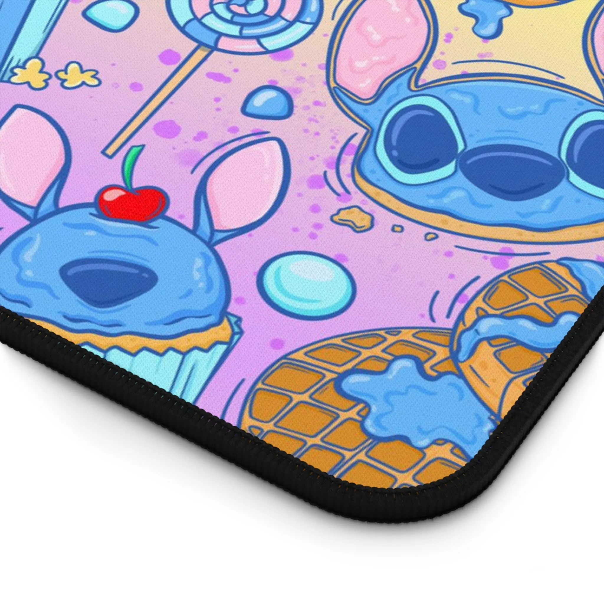 Disney Stitch Snacks Food Desk Game Mat Disneyland Magic Kingdom World Gift Parks Room Card Computer Inspired 626 Pizza