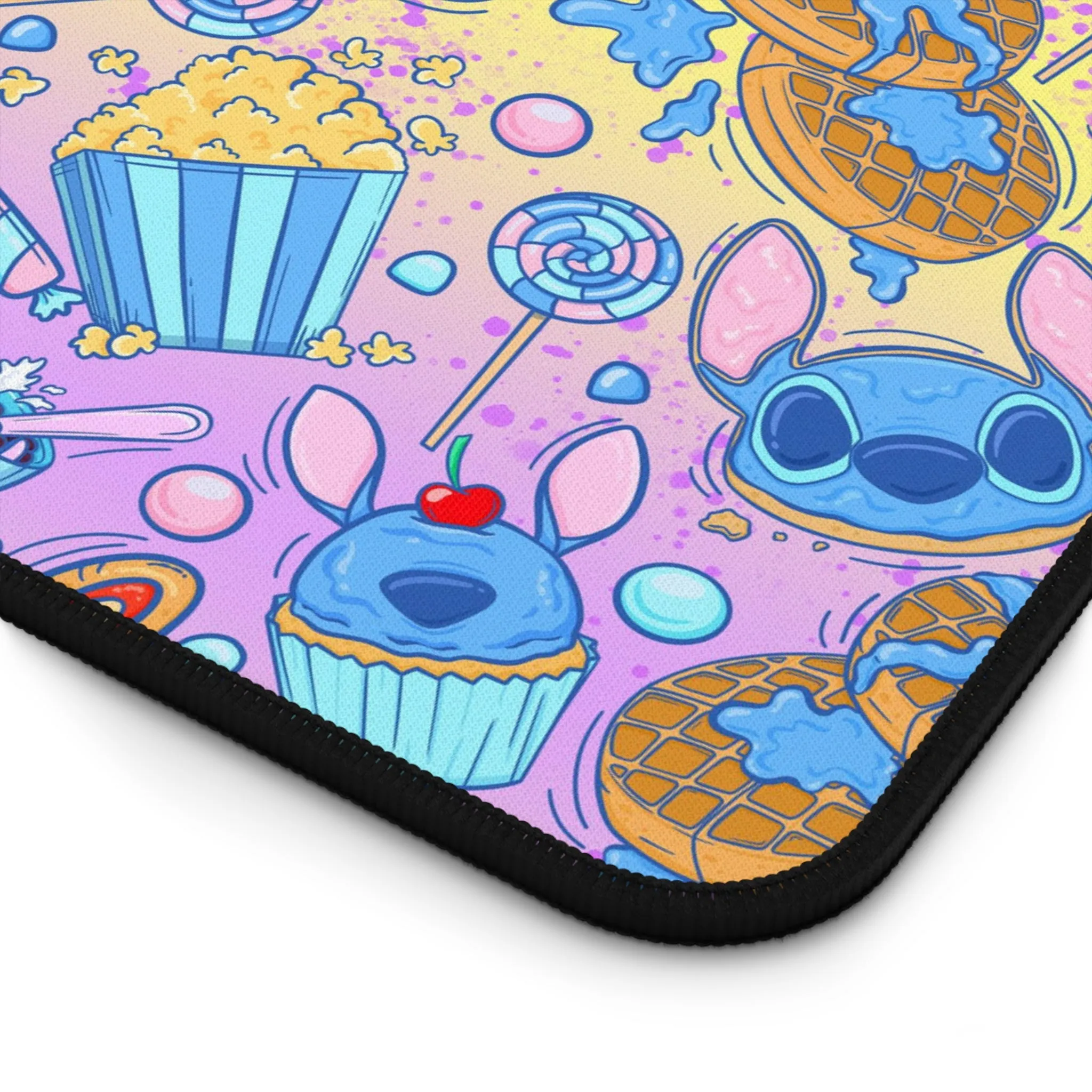 Disney Stitch Snacks Food Desk Game Mat Disneyland Magic Kingdom World Gift Parks Room Card Computer Inspired 626 Pizza