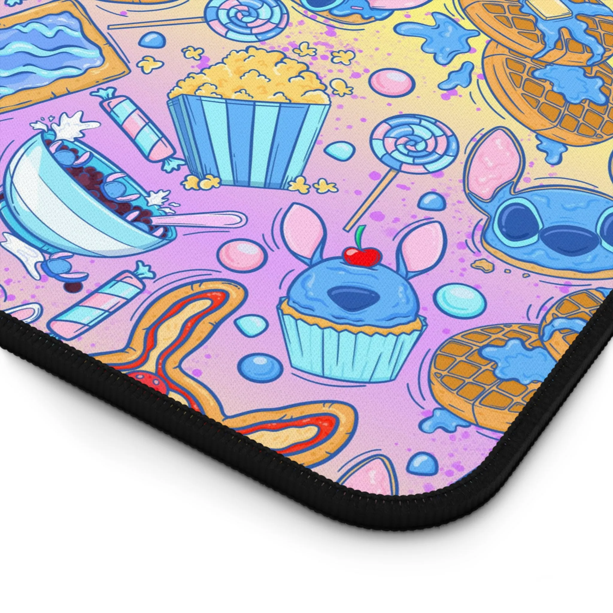 Disney Stitch Snacks Food Desk Game Mat Disneyland Magic Kingdom World Gift Parks Room Card Computer Inspired 626 Pizza