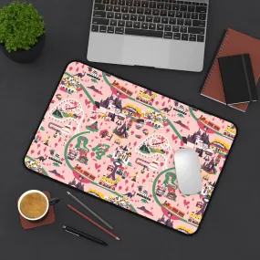 Disneyland Map Inspired Desk Game Mat Disneyland Magic Kingdom World Gift Parks Room Card Computer Trading Disney Retro Lands Fantasy