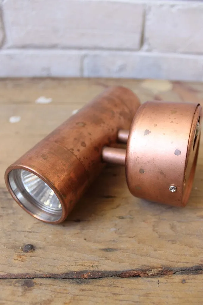 Double Copper Pipe Wall Light