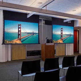 Draper Access V [NTSC 4:3] Tab-Tensioned ceiling-recessed Electric Screen 7' (50" x 66 1/2") 140102U