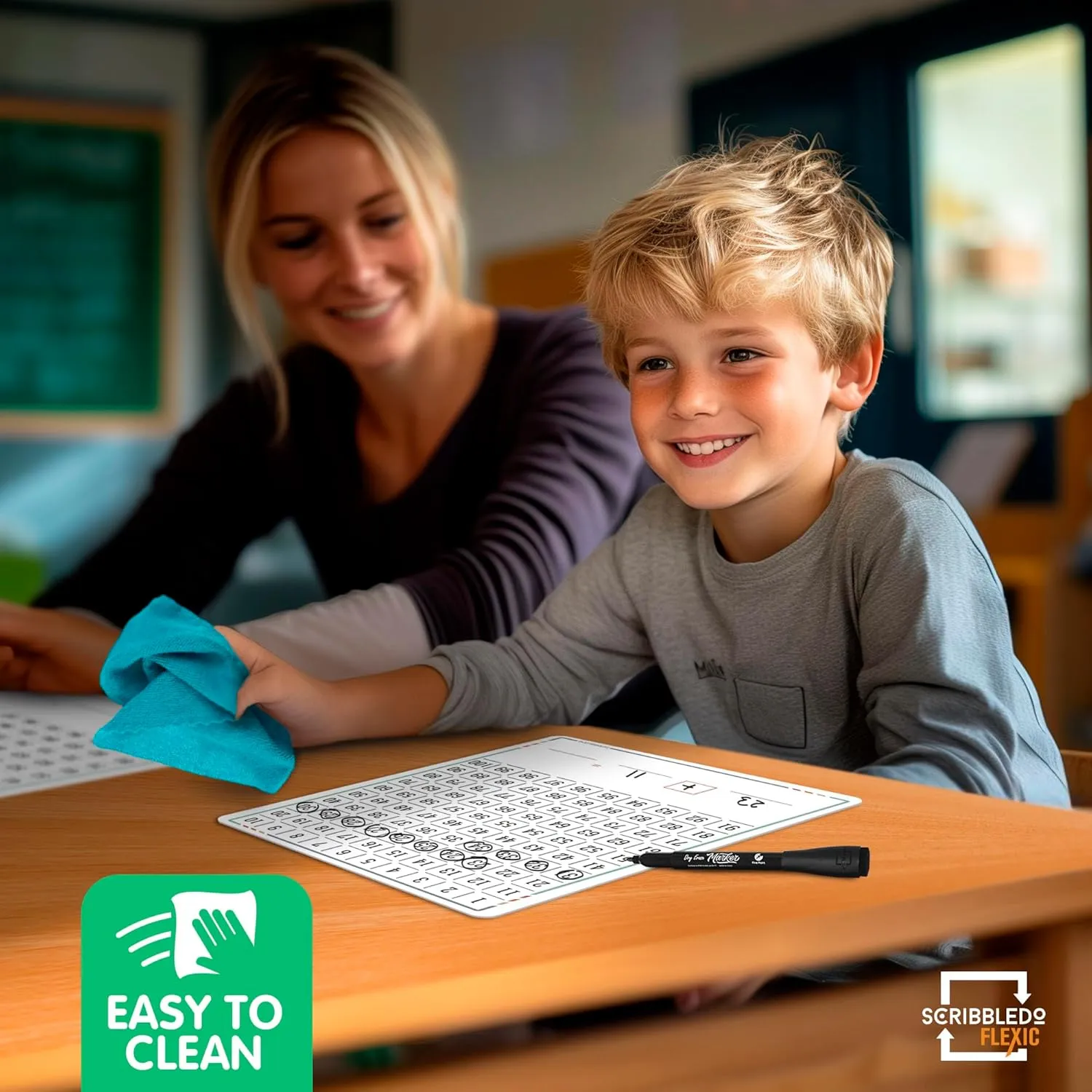 Dry Erase Flexic Number Chart 9"x12" (10 pc)