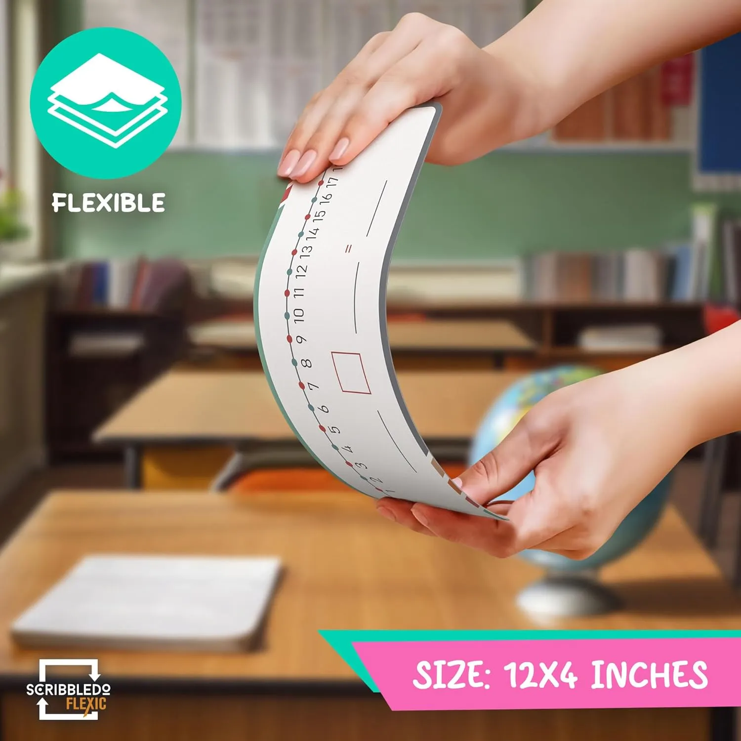 Dry Erase Flexic Number Line 4"x12" (10 pc)