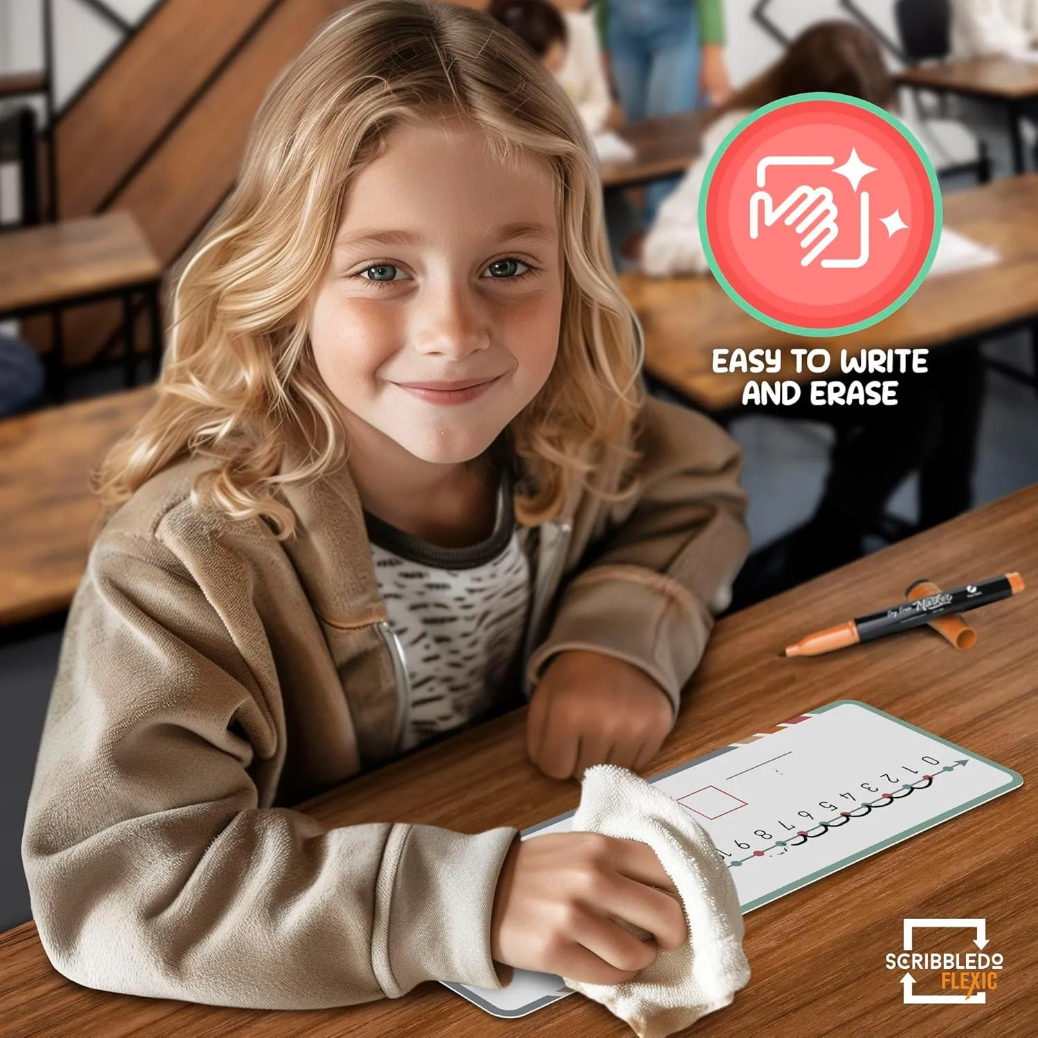 Dry Erase Flexic Number Line 4"x12" (10 pc)