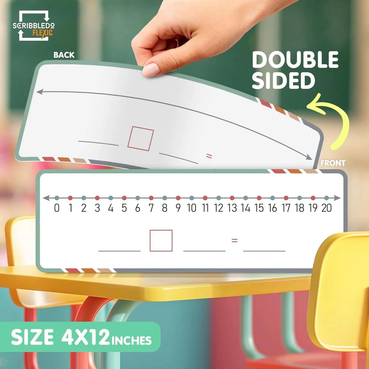 Dry Erase Flexic Number Line 4"x12" (10 pc)