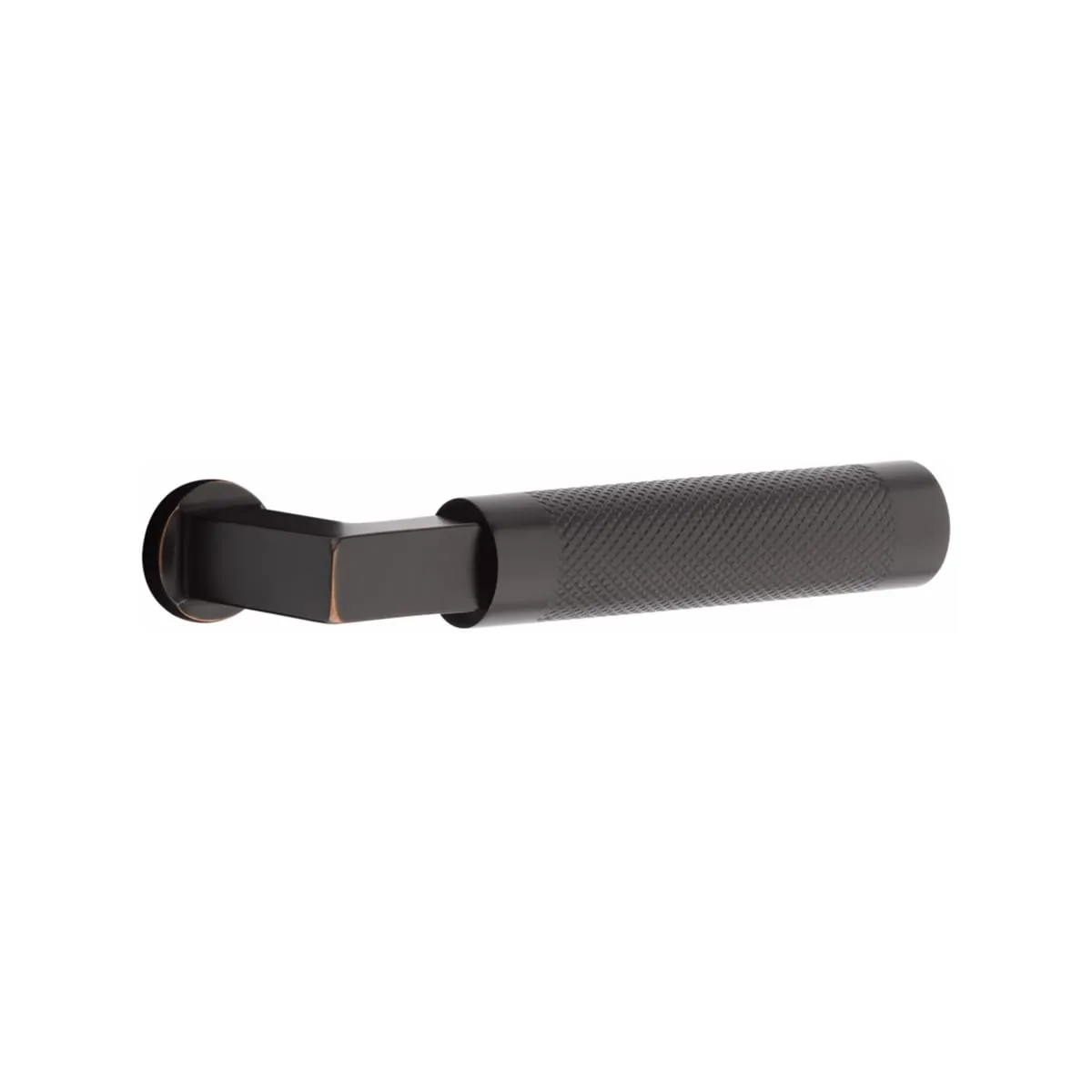 Emtek Single Cylinder Arts & Crafts Handleset EMPowered Motorized Smart Lock Upgrade With Select L-Square Knurled Lever