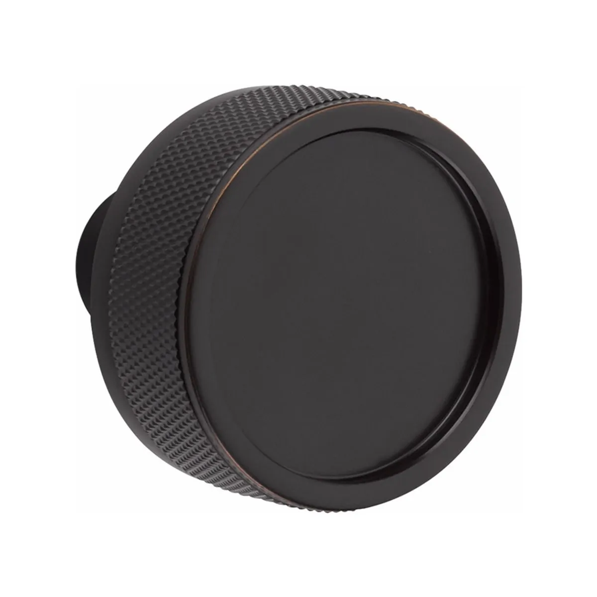 Emtek Single Cylinder Franklin Handleset EMPowered Motorized Smart Lock Upgrade With Select Conical Knurled Knob