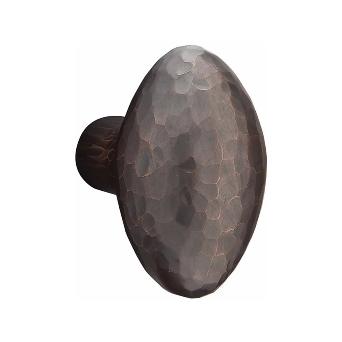 Emtek Single Cylinder Jefferson Handleset EMPowered Motorized Smart Lock Upgrade With Hammered Egg Knob