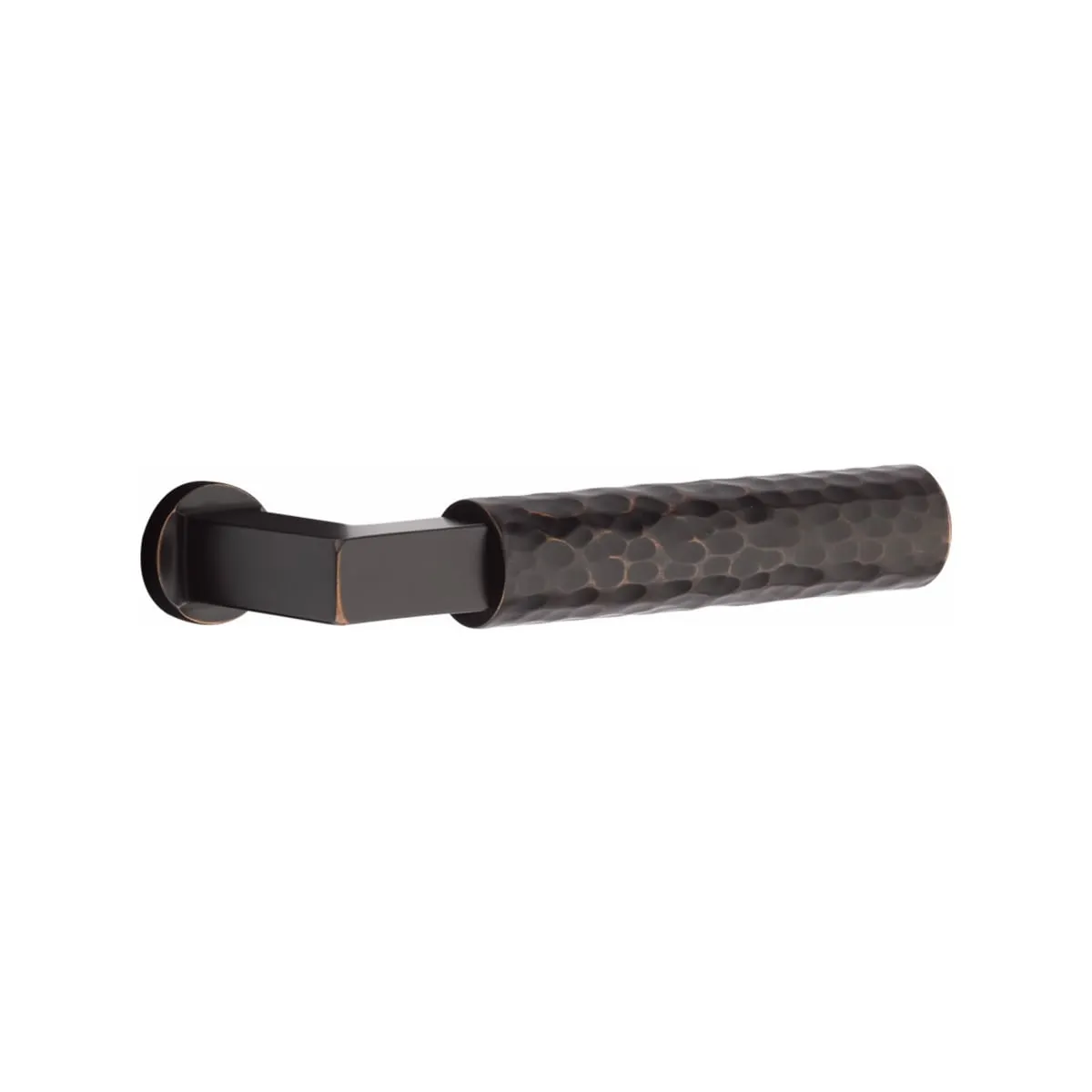 Emtek Single Cylinder Jefferson Handleset EMPowered Motorized Smart Lock Upgrade With Select L-Square Hammered Lever