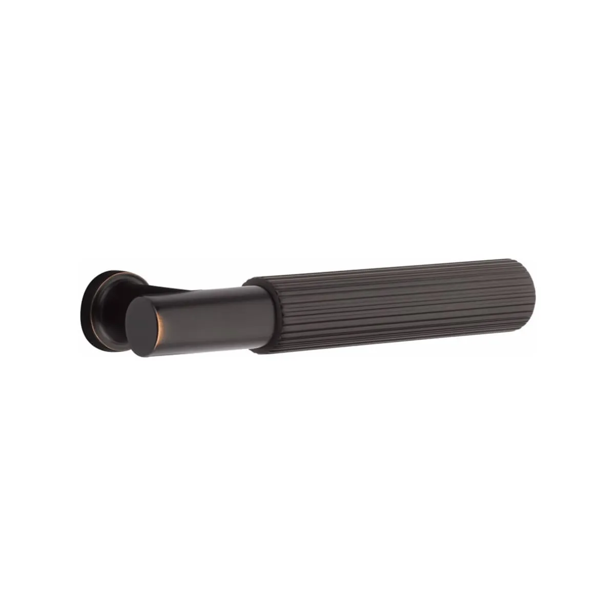 Emtek Single Cylinder Knoxville Handleset EMPowered Motorized Smart Lock Upgrade With Select T-Bar Straight Knurled Lever