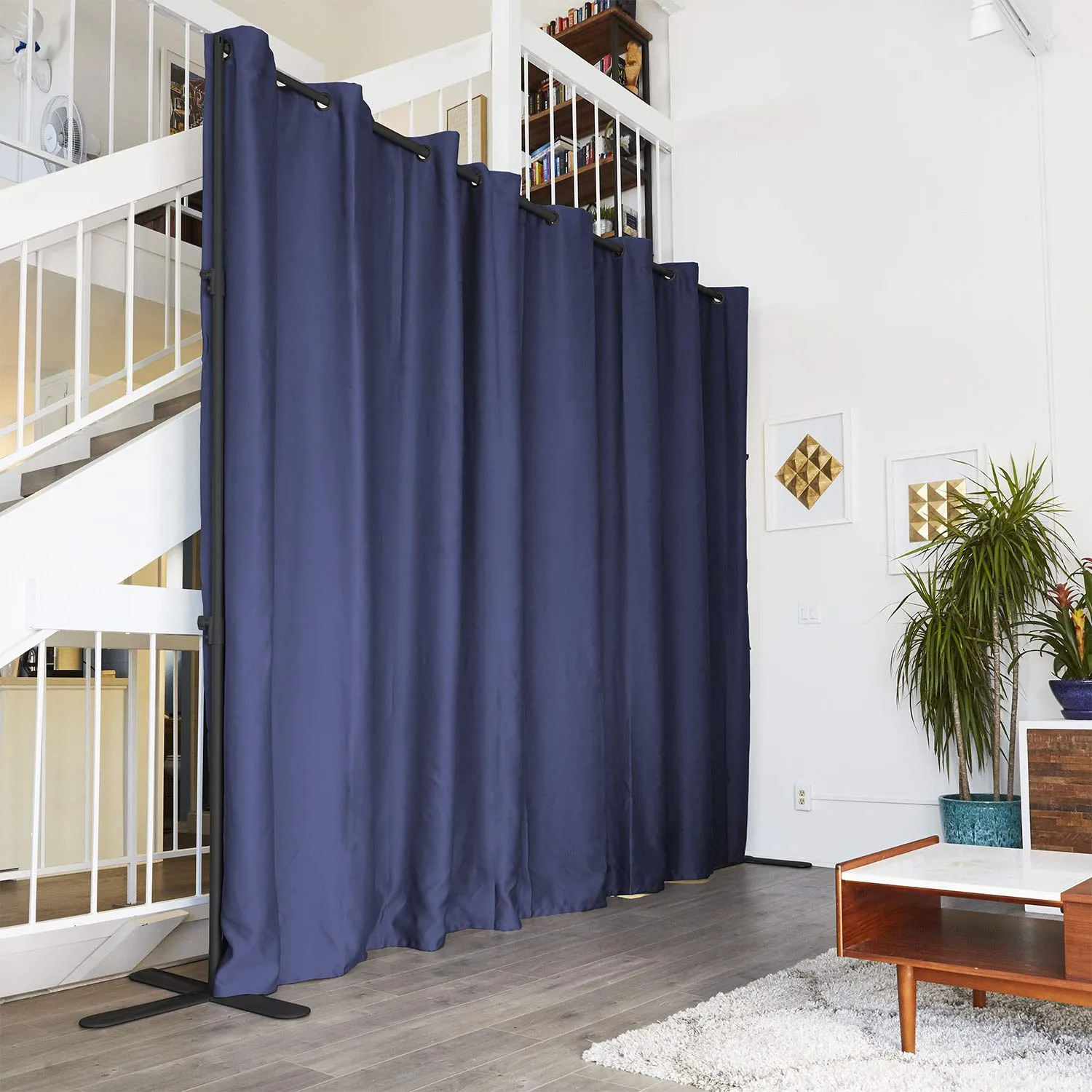 End2End Room Divider Kit - XX-Large B, 9ft Tall x 18ft - 24ft Wide, Natural White (Room