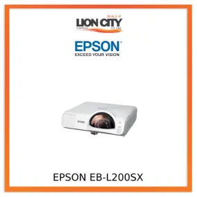 Epson EB-L200SX Wireless XGA 3LCD Short-throw Laser Projector