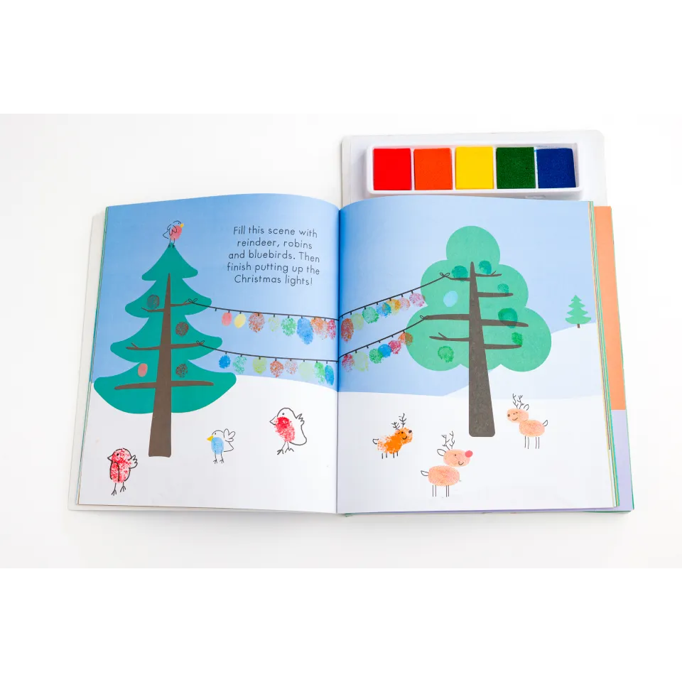 Finger Print Art: Festive Fun Finger Prints