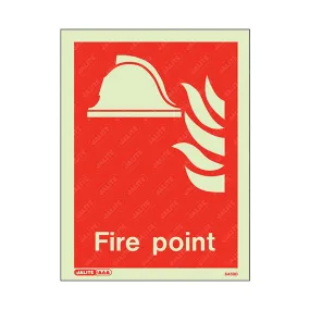 Fire point flame/helmet 150 x 200 Photoluminescent