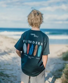 Flinders Boards Boys Tee | Navy