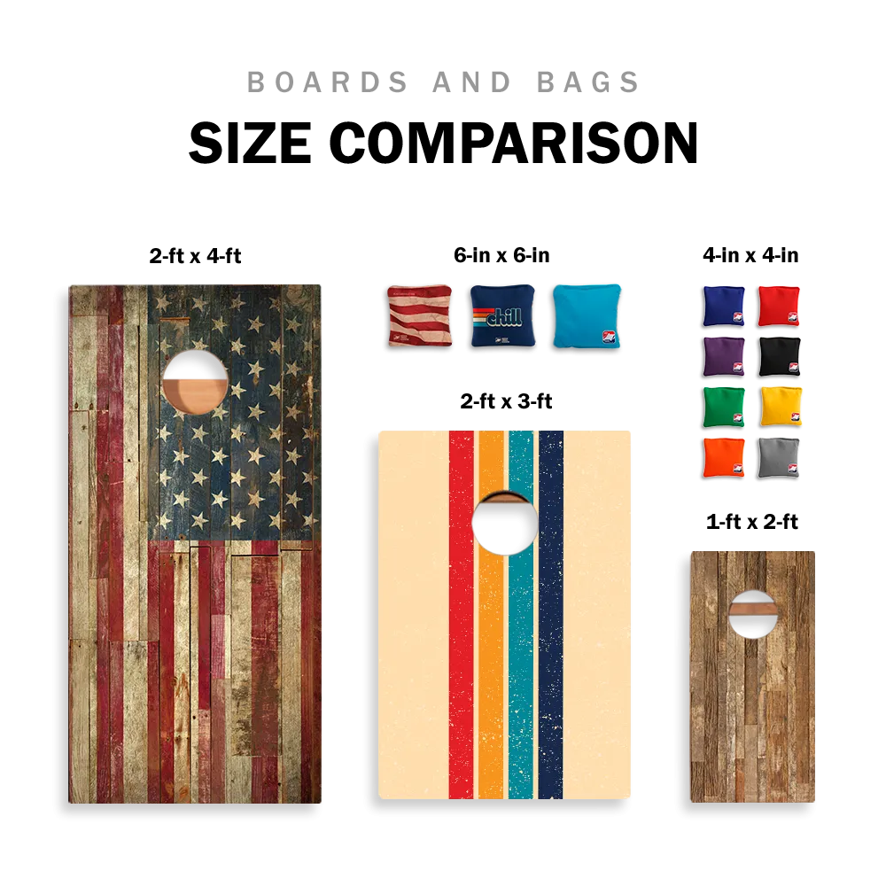 Forest Waterfall Star Cornhole Boards