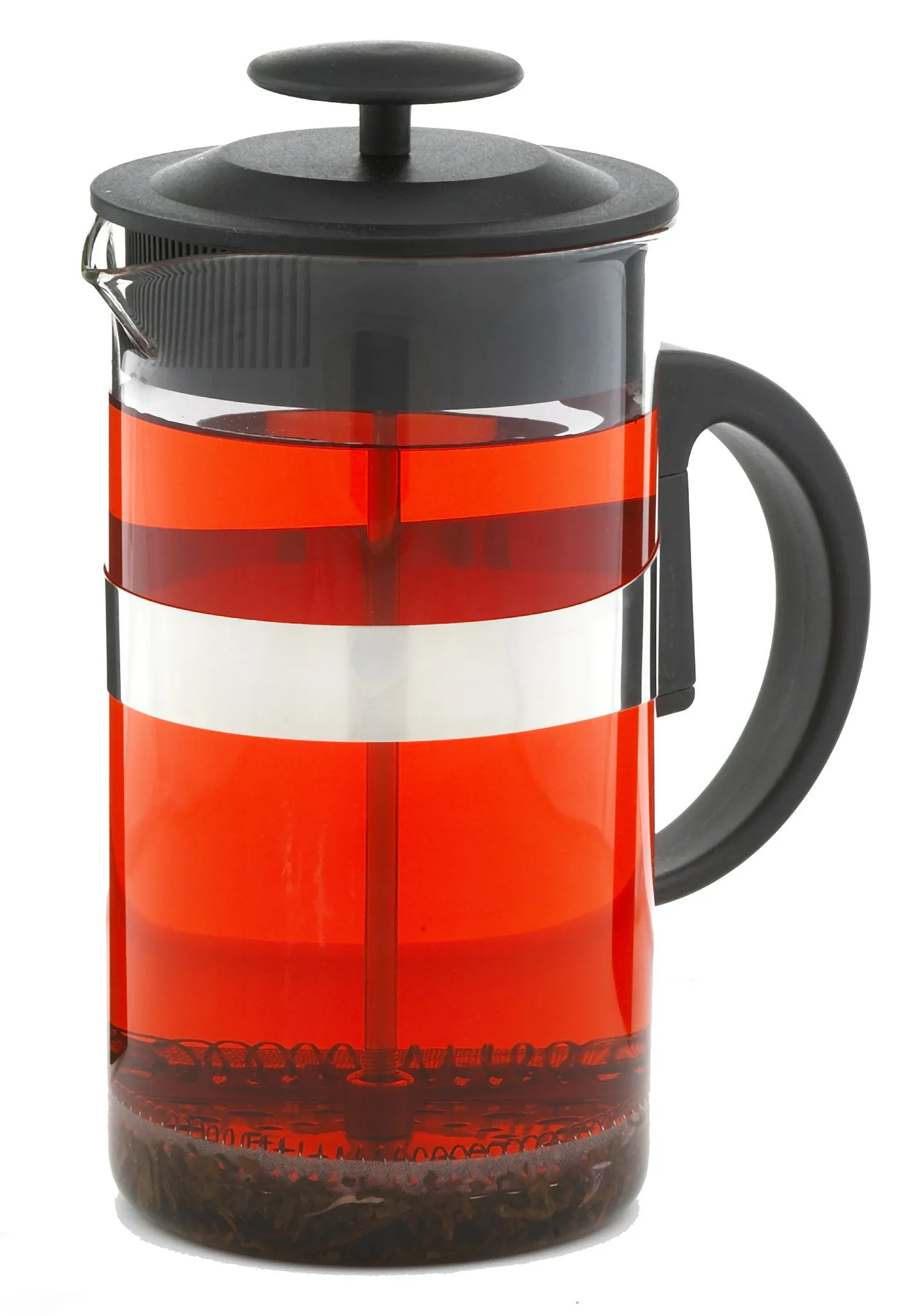 French Press & Milk Frother Set: GROSCHE Cafe Au Lait - Black, 1000ml/34 fl. oz