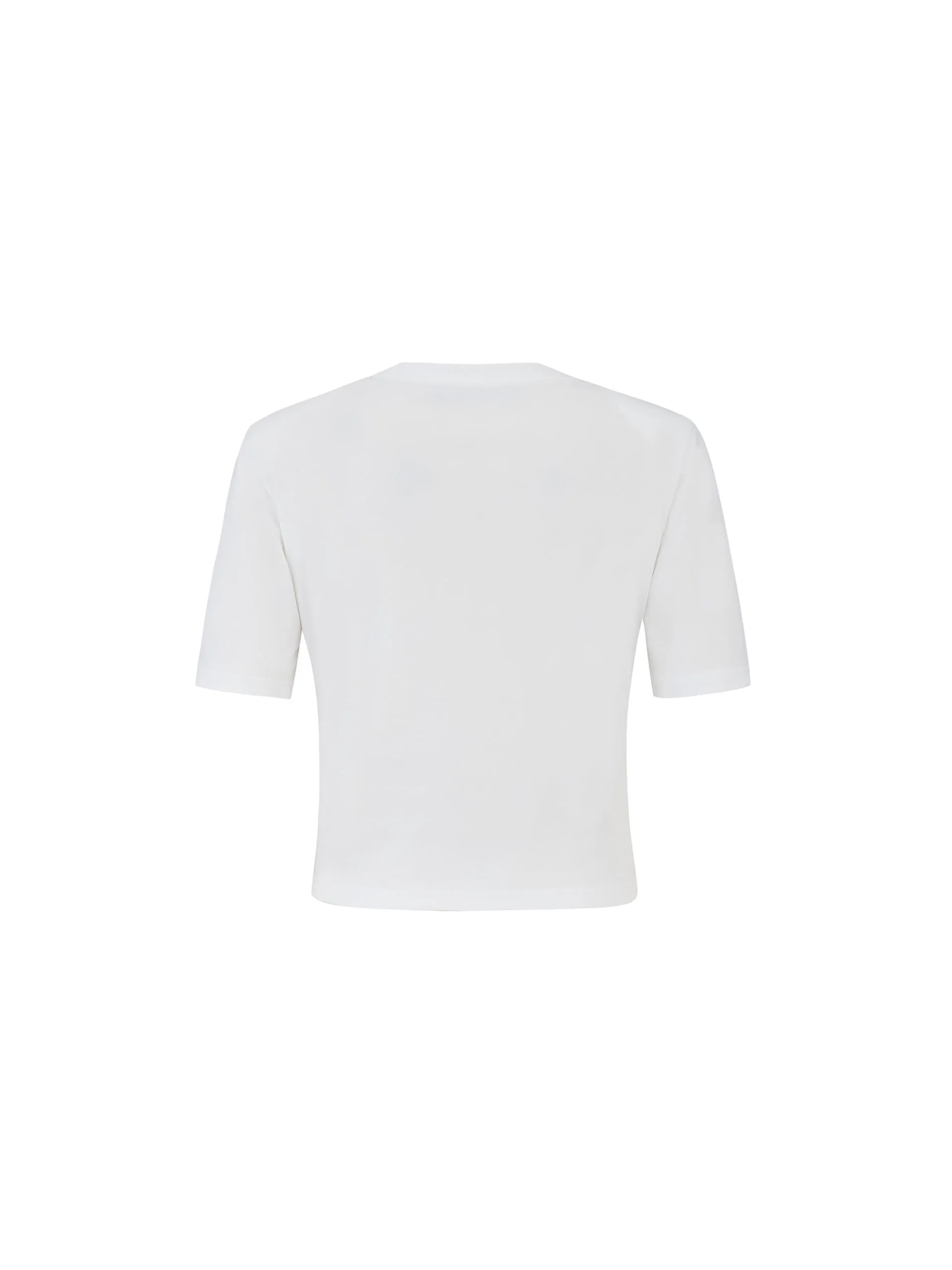 Front Pleated Cotton T-shirt