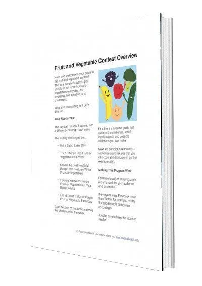 Fruit and Vegetable Challenge Tool Kit With PowerPoint Shows - DOWNLOAD