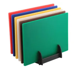 Genware LDSETRCK 6 Colour (1 of Each) LD Chopping Boards   Rack