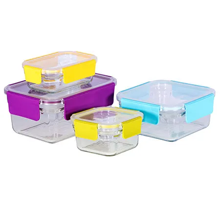 Glasslock Premium 4pc Set (Oven Safe)