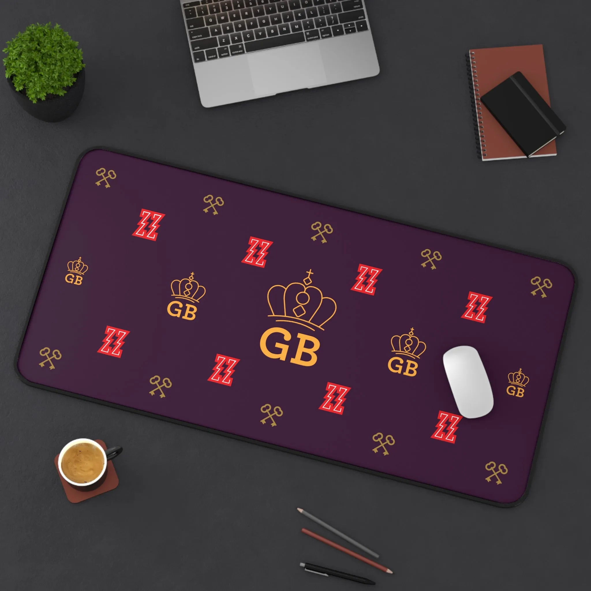 Grand Budapest Deep Aubergine Deskmat